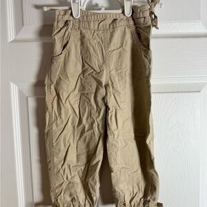 Kids Tan Cargo Pants, Size 5